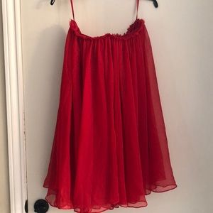 Red strapless cocktail dress NWT